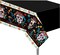 2 Pcs Day of The Dead Party Tablecloth(Black)87"L x 54"W